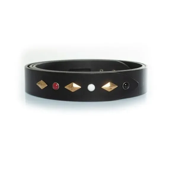 Isabel Marant, Lecce belt in leather with stones - Picture 2 of 5